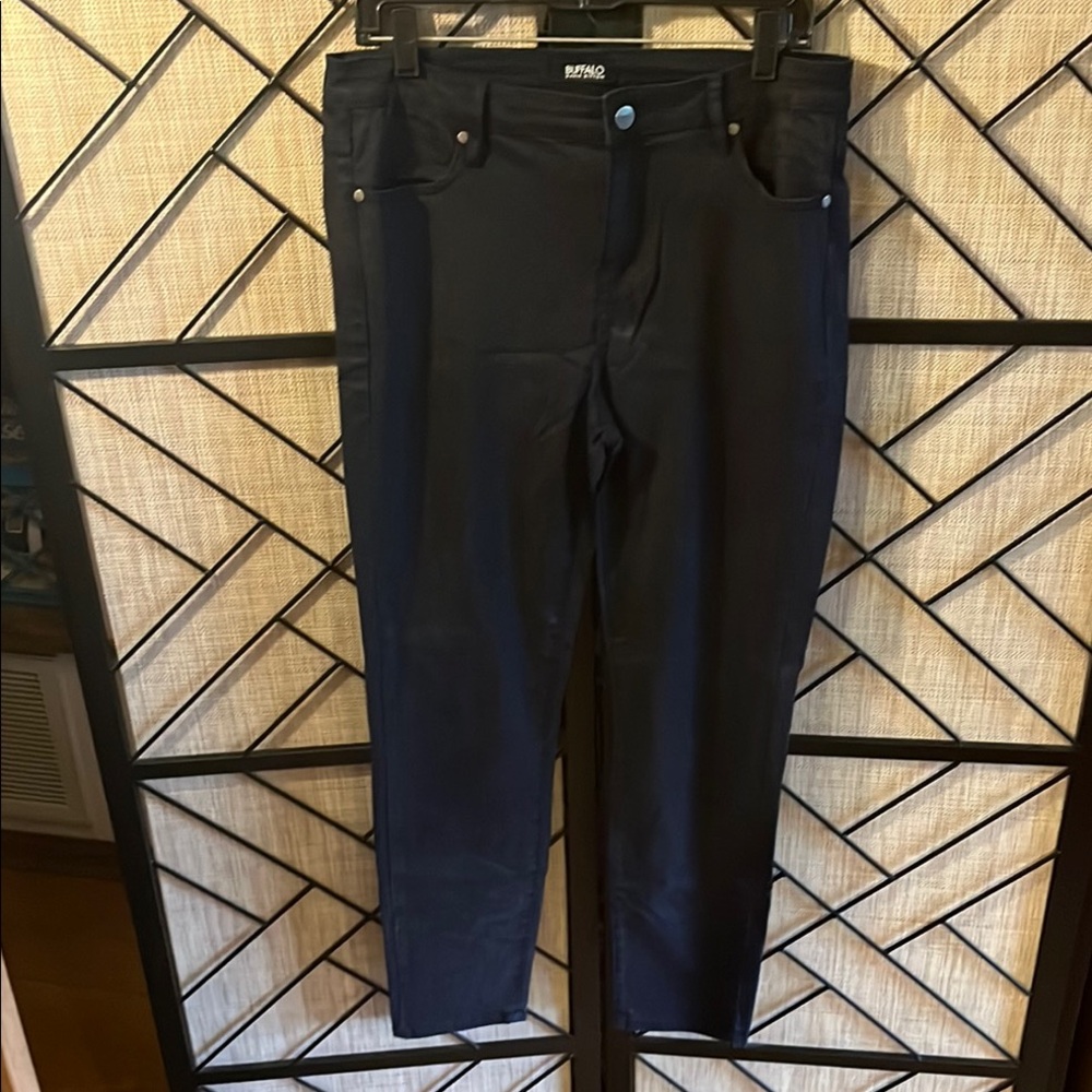 Buffalo David Bitton Black Mid-Rise Stretch Skinny Jeans Sz 12/32